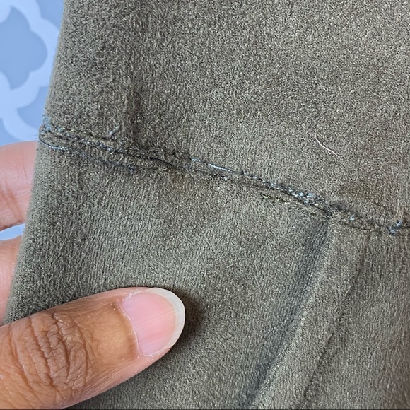 GUC Paper Crane Front Lace Up Faux Suede Dress - Picture 9 of 14